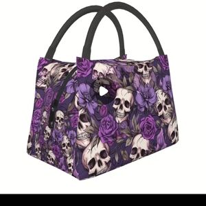 Purple Purse Tote Purple Skulls NWT